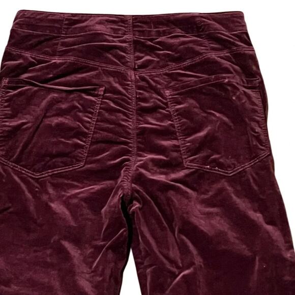 J Brand Natasha Super Skinny Velvet Jeans in Deep Mulberry Size 28 - Picture 8 of 15